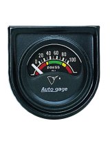 Autometer AutoGage Gauge Console 1.5in 100psi Electric Oil Pressure Gauge - Black Dial/Black Bezel thumbnail 8