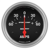 Autometer 2-5/8in Electric 60-0-60 Amps Ammeter thumbnail 4