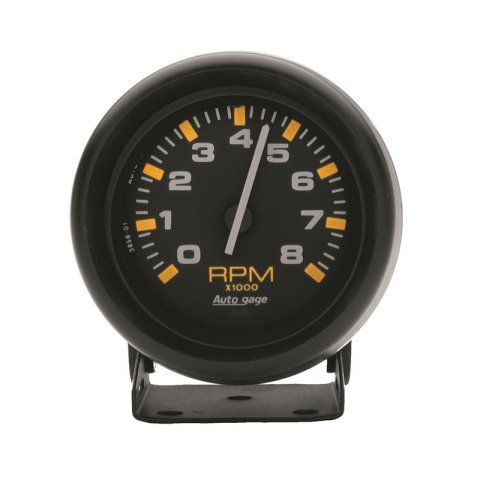 Autometer Autogage 3-3/4in. 0-8K RPM Black Dial/Black Case Pedestal Tachometer thumbnail 5