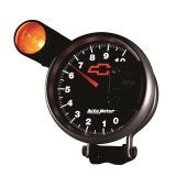 Autometer GM Bowtie Black 5in 10000 RPM Pedestal Electronic Tachometer w/ Ext Shift Light thumbnail 9