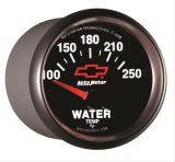 Autometer GM Bowtie Black 2-1/16in 100-250 F Pedestal Electronic Water Temp Gauge thumbnail 6