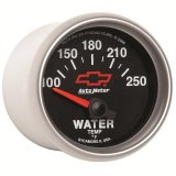 Autometer GM Bowtie Black 2-1/16in 100-250 F Pedestal Electronic Water Temp Gauge thumbnail 7