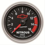 Autometer GM Bowtie Black 2-1/16in 0-1600 PSI Nitrous Pressure - Digital Stepper Motor thumbnail 1
