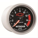 Autometer GM Bowtie Black 2-1/16in 0-1600 PSI Nitrous Pressure - Digital Stepper Motor thumbnail 2