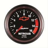 Autometer GM Bowtie Black 2-1/16in 0-1600 PSI Nitrous Pressure - Digital Stepper Motor thumbnail 3