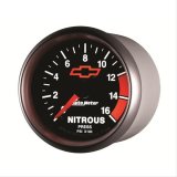 Autometer GM Bowtie Black 2-1/16in 0-1600 PSI Nitrous Pressure - Digital Stepper Motor thumbnail 6