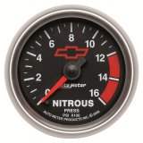 Autometer GM Bowtie Black 2-1/16in 0-1600 PSI Nitrous Pressure - Digital Stepper Motor thumbnail 8