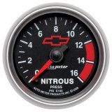 Autometer GM Bowtie Black 2-1/16in 0-1600 PSI Nitrous Pressure - Digital Stepper Motor thumbnail 9