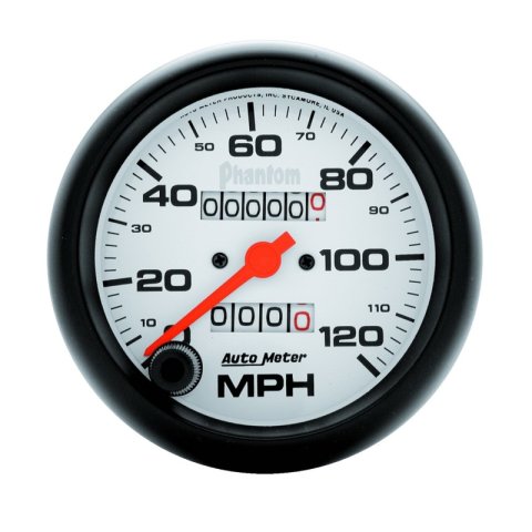 Autometer Phantom 3-3/8in 120MPH Speedometer Gauge - Mechanical Full Sweep thumbnail 3