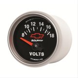 Autometer GM Bowtie Black 2-1/16 Voltmeter 8-18V thumbnail 5