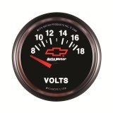 Autometer GM Bowtie Black 2-1/16 Voltmeter 8-18V thumbnail 7
