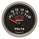 Autometer GM Bowtie Black 2-1/16 Voltmeter 8-18V thumbnail 9