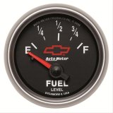 Autometer GM Bowtie Black 2-1/16 Fuel Level, 0-90 , Air-Core 8-18V thumbnail 1