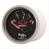 Autometer GM Bowtie Black 2-1/16 Fuel Level, 0-90 , Air-Core 8-18V thumbnail 2