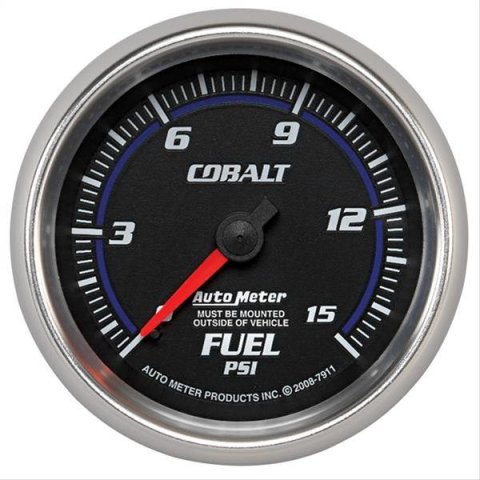 Autometer Cobalt 2-5/8in Mechanical Fuel Pressure Gauge 0-15 PSI