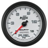 Autometer Phantom II 2-5/8in 0-15PSI Mechanical Fuel Pressure Gauge thumbnail 1