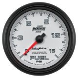 Autometer Phantom II 2-5/8in 0-15PSI Mechanical Fuel Pressure Gauge thumbnail 8