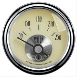 Autometer Prestige Antique Ivory Series 2-1/16in 100-250 Deg F Electric Water Temp Gauge thumbnail 1