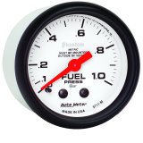 Autometer Phantom 2-1/16in 0-1.0 Bar Mechanical Fuel Pressure Gauge thumbnail 7