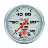 Autometer Ultra-Lite 2-5/8in Full Sweep Elec 0-100 PSI Fuel Pressure w/ Peak Memory & Warning Gauge thumbnail 2