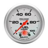 Autometer Ultra-Lite 2-5/8in Full Sweep Elec 0-100 PSI Fuel Pressure w/ Peak Memory & Warning Gauge thumbnail 3