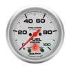 Autometer Ultra-Lite 2-5/8in Full Sweep Elec 0-100 PSI Fuel Pressure w/ Peak Memory & Warning Gauge thumbnail 6