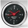 Autometer Traditional Chrome 2-1/16in 12HR Analog Clock Gauge thumbnail 6