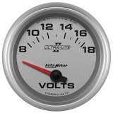 Autometer Ultra-Lite II 2-5/8in 18V Electric Voltmeter Gauge thumbnail 3