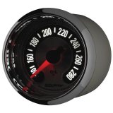 Autometer American Muscle 2-1/16in Full Sweep Electric Digital Stepper 140-280 Deg F Oil Temp Gauge thumbnail 3