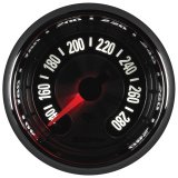 Autometer American Muscle 2-1/16in Full Sweep Electric Digital Stepper 140-280 Deg F Oil Temp Gauge thumbnail 6