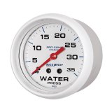 Autometer AutoGage 2-5/8in. / 35 PSI Mechanical Water Press Gauge - Marine White thumbnail 4