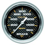 AutoMeter Gauge Brake Pressure 2- 5/8in 1600PSI Digital Stepper Motor - Carbon Fiber thumbnail 2