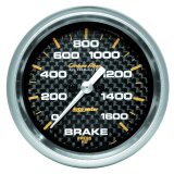 AutoMeter Gauge Brake Pressure 2- 5/8in 1600PSI Digital Stepper Motor - Carbon Fiber thumbnail 3