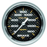 AutoMeter Gauge Brake Pressure 2- 5/8in 1600PSI Digital Stepper Motor - Carbon Fiber thumbnail 4