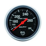 Autometer 2-5/8in 140-280 Degree F Mechanical 12ft Oil Temp Sport-Comp Gauge thumbnail 4
