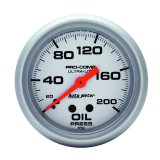 Autometer Ultra-Lite 2 5/8in Mechanical 200 PSI Oil Pressure Gauge thumbnail 2