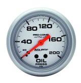 Autometer Ultra-Lite 2 5/8in Mechanical 200 PSI Oil Pressure Gauge thumbnail 8