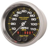 Autometer Marine Carbon Fiber Ultra-Lite 3-3/8in 120MPH GPS Speedometer Gauge thumbnail 4