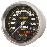 Autometer Marine Carbon Fiber Ultra-Lite 3-3/8in 120MPH GPS Speedometer Gauge thumbnail 7