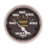 Autometer Marine Carbon Fiber Ultra-Lite 2-1/16in 100-250 Degrees Electric Water Temperature Gauge thumbnail 3