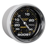 Autometer Marine Carbon Fiber Gauge 2-5/8in Mechanical Vacuum/Boost Gauge 30INHG-30PSI thumbnail 8