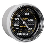 Autometer Marine Carbon Fiber Gauge 2-5/8in Mechanical Vacuum/Boost Gauge 30INHG-30PSI thumbnail 9