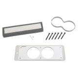 Autometer Mounting Solutions Gauge Mount Gauge Cage Dual 2-5/8in Silver 87-93 Ford Mustang thumbnail 1