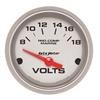 Autometer Voltmeter 2-1/16in 18V Electric Marine Silver Ultra-Lite Gauge thumbnail 6