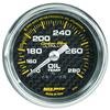 Autometer Carbon Fiber 52mm 140-280 Deg F Mechanical Oil Temp Gauge thumbnail 7