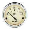 Autometer 2-1/16 inch Electric Water Temperature 250 Deg F Antique Beige Gauge thumbnail 7
