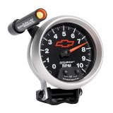 Autometer GM Red Bowtie Black 3-3/4in 0-10000 RPM Pedestal Mount Tachometer Quick-Lite thumbnail 8