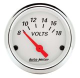 Autometer Arctic White 2-1/16in 8-18 Volts Air-Core Voltmeter Gauge thumbnail 8