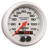 Autometer Gauge GPS Speedometer 3-3/8in 120 MPH Marine White Gauge thumbnail 5