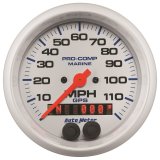 Autometer Gauge GPS Speedometer 3-3/8in 120 MPH Marine White Gauge thumbnail 6